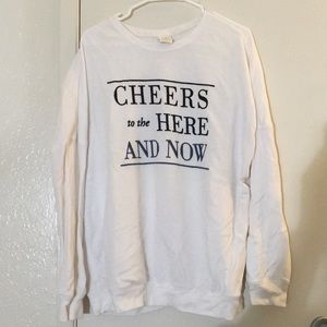 White Sweatshirt, Size: M/L